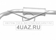 3160-1202008 Резонатор УАЗ-3160 - Запчасти УАЗ, Екатеринбург