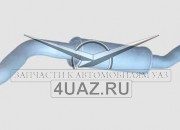 3741-1202008-00 Резонатор с выхлопной трубой 452 - Запчасти УАЗ, Екатеринбург